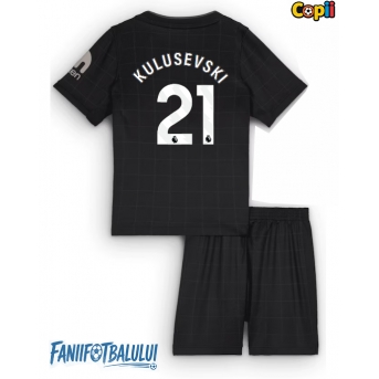 Tottenham Hotspur Dejan Kulusevski #21 Echipament de Fotbal Replică 2025-26 Copii Deplasare (+ Șorturi)